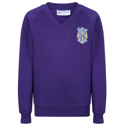 St Muns Primary V-Neck Sweatshirt, St Muns Primary