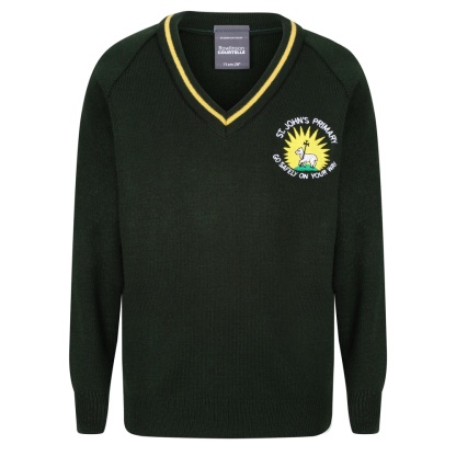 St John's Primary Stripe V-Neck, St John's Primary